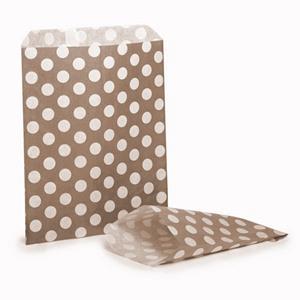 Brown Polka Dot Paper Bags