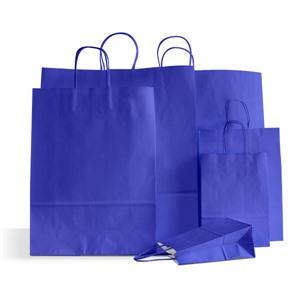 Ocean Blue Premium Italian Paper Carrier Bags with Twisted Handles