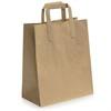 Recycled Brown Paper Carrier Bags with Flat Handles