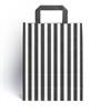 Black Candy Stripe Paper Carrier Bags