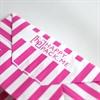 Shocking Pink Candy Stripe Paper Carrier Bags