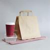 Premium Brown Paper Carrier Bags with Internal Flat Handle