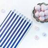 Dark Blue Candy Stripe Paper Bags