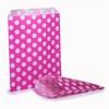 Shocking Pink Polka Dot Paper Bags