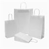 White Premium Italian Paper Carrier Bags with Twisted Handles