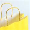 Yellow Premium Italian Paper Carrier Bags with Twisted Handles