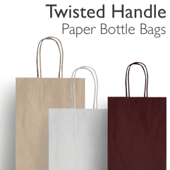 Twist Handle Paper Bottle Bags