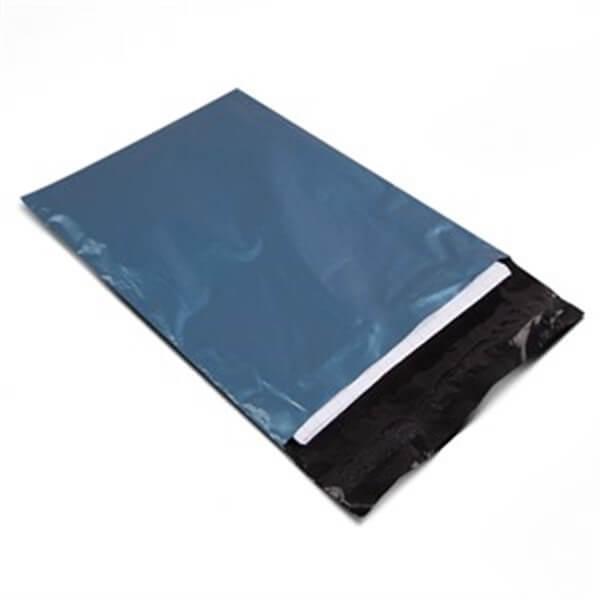 Metallic Blue Mailing Bags - Recycled Plastic