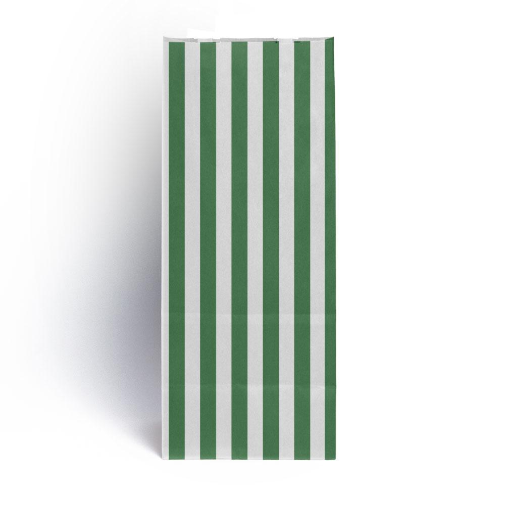 Green Stripe Pick n Mix Paper Bags