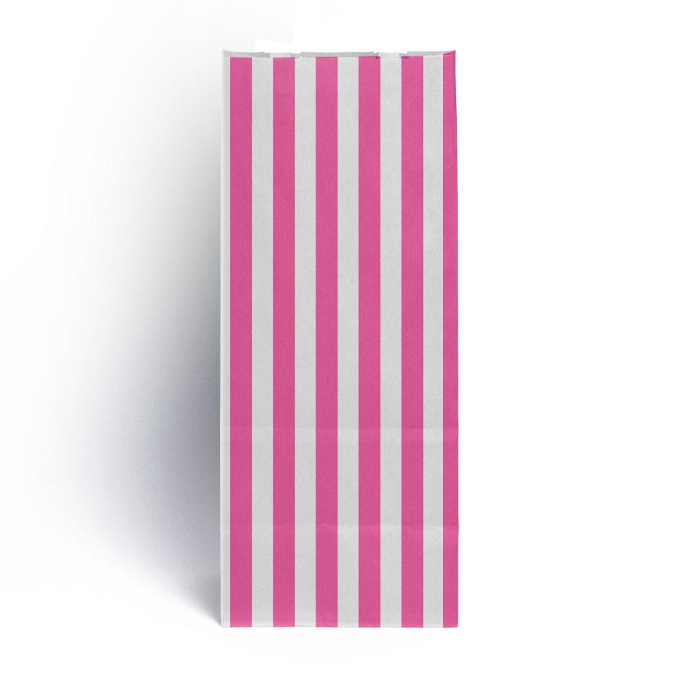 Pink Stripe Pick n Mix Paper Bags