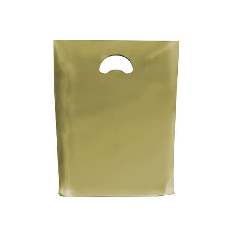 Gold Biodegradable Plastic Carrier Bags