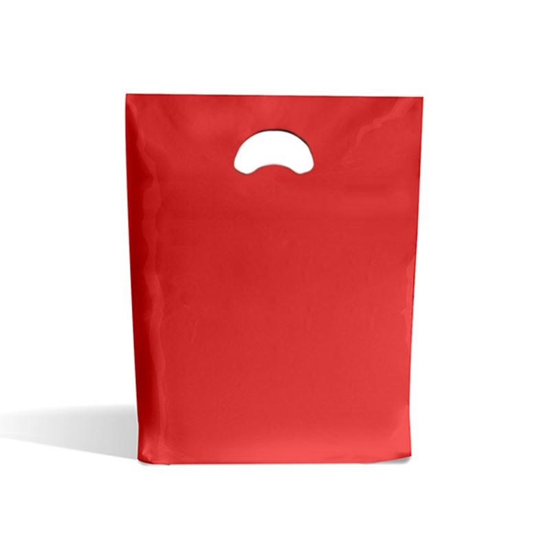 Red Biodegradable Plastic Carrier Bags