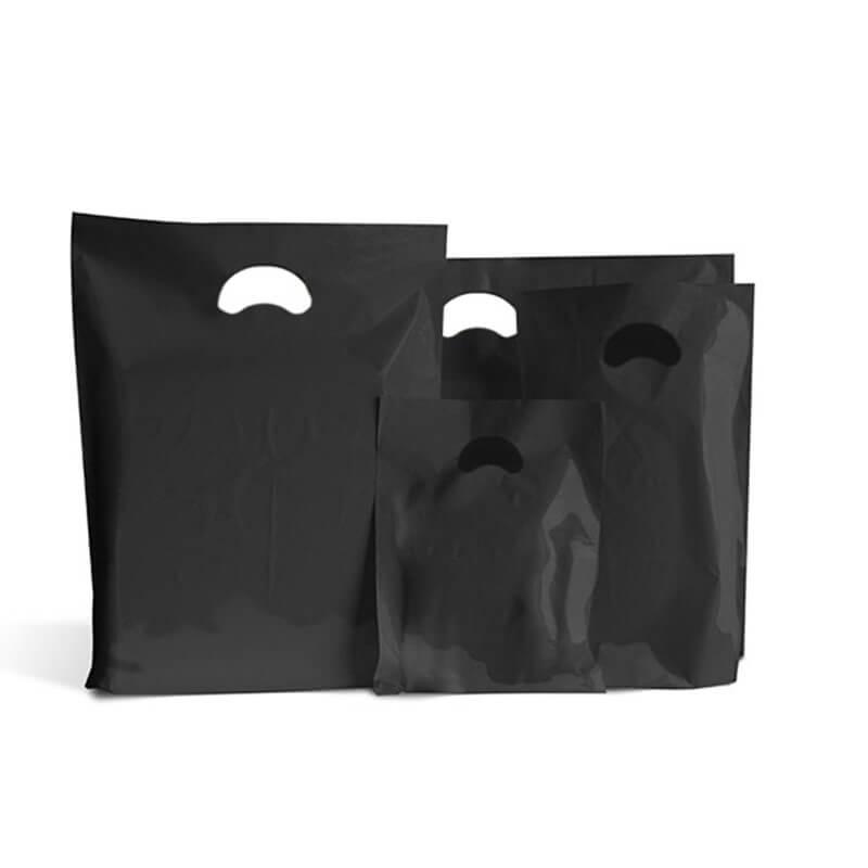 Black Biodegradable Plastic Carrier Bags