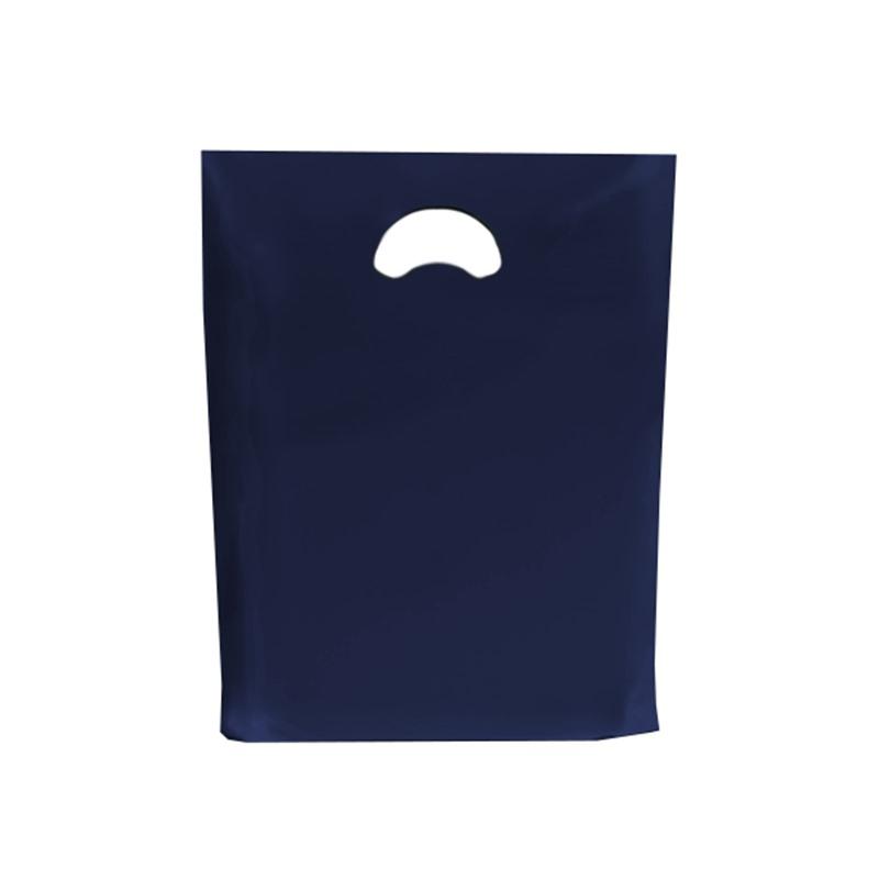 Navy Blue Biodegradable Plastic Carrier Bags