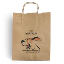 Brown Printed Paper Carrier Bags - Full Colour