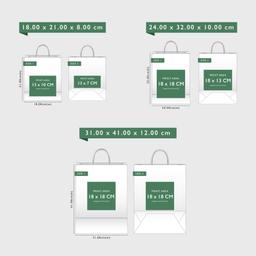 White Printed Paper Carrier Bags - Full Colour